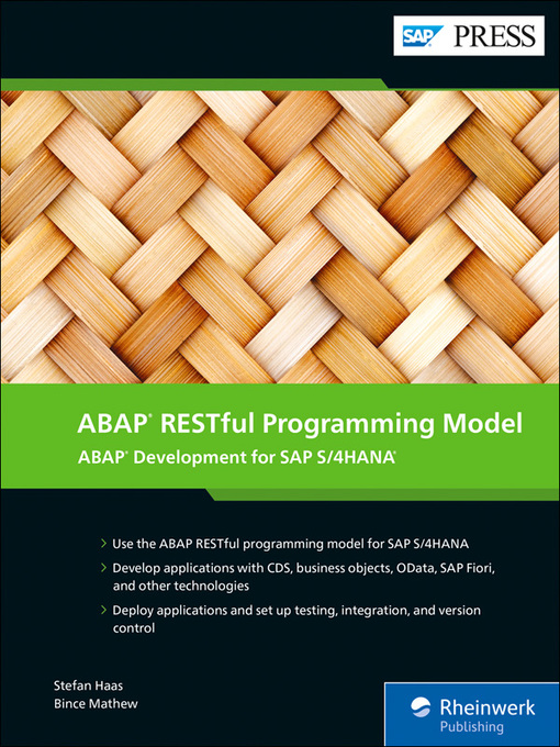 Title details for ABAP RESTful Programming Model by Stefan Haas - Available